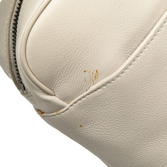 BOTTEGA VENETA White Leather Intrecciato Clutch Bag - Picture 5 of 12